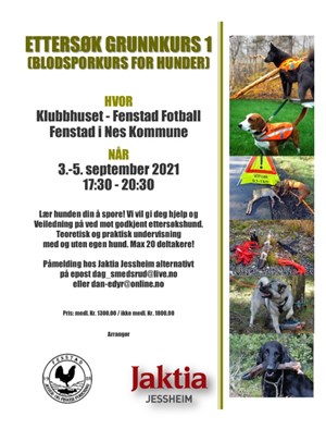 ettersøkskurs ettersøkskurs